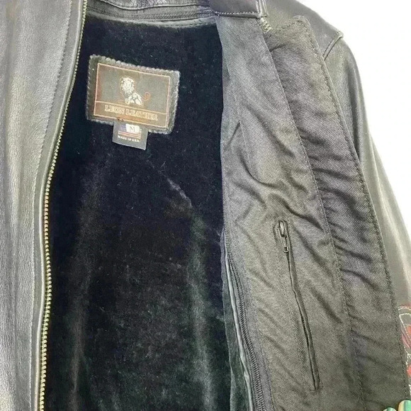 Leon 100% black buttery Leather,Motorcycle,3 season,warm removable liner SZ-M - Picture 11 of 13